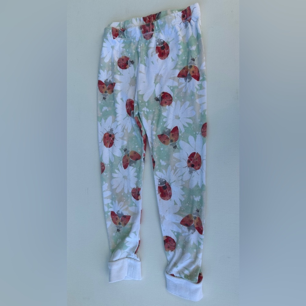 Burt's Bees girl’s Red and Green Matching Pajama Sets. Size 3T. - Picture 10 of 11